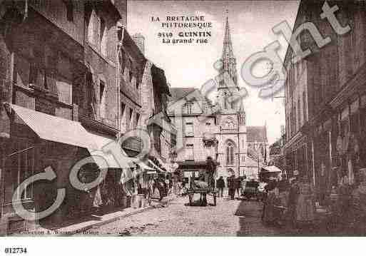 Ville de QUINTIN, carte postale ancienne