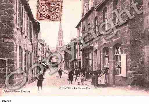 Ville de QUINTIN, carte postale ancienne