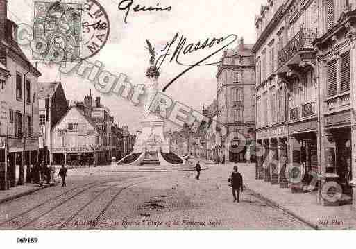 Ville de REIMS, carte postale ancienne