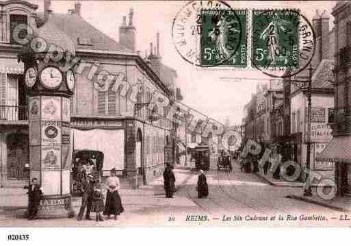 Ville de REIMS, carte postale ancienne