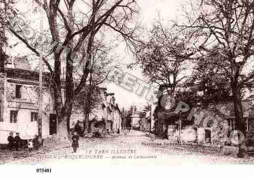 Ville de ROQUECOURBE, carte postale ancienne