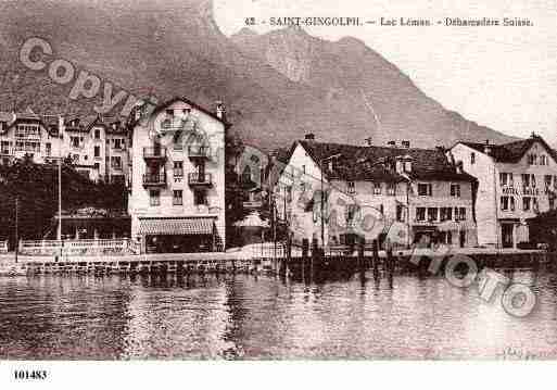 Ville de SAINTGINGOLPH, carte postale ancienne