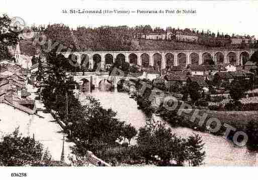 Ville de SAINTLEONARDDENOBLAT, carte postale ancienne