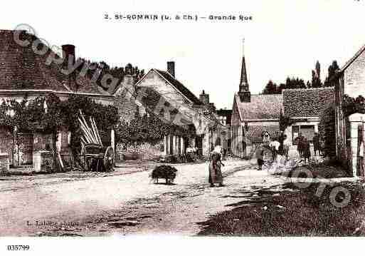 Ville de SAINTROMAINSURCHER, carte postale ancienne