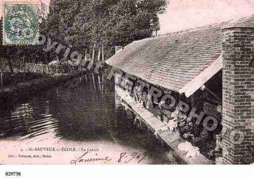 Ville de SAINTSAUVEURSURECOLE, carte postale ancienne