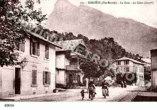 Ville de SAMOENS, carte postale ancienne