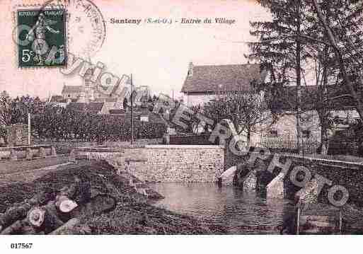 Ville de SANTENY, carte postale ancienne