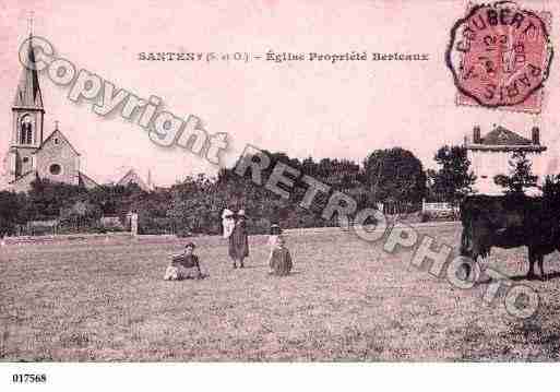 Ville de SANTENY, carte postale ancienne