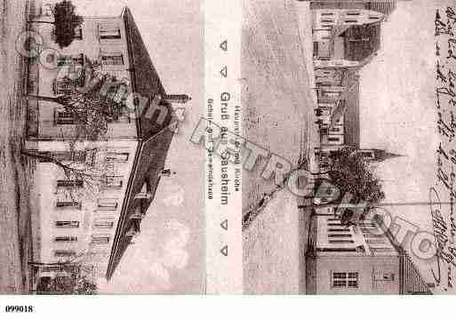 Ville de SAUSHEIM, carte postale ancienne
