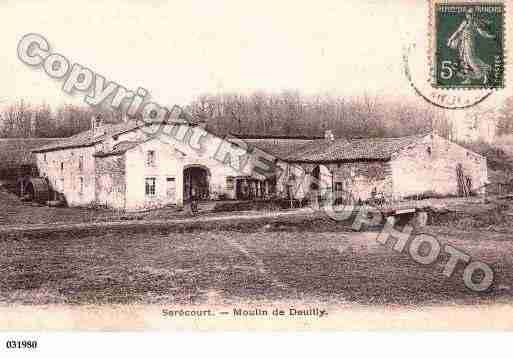 Ville de SERECOURT, carte postale ancienne