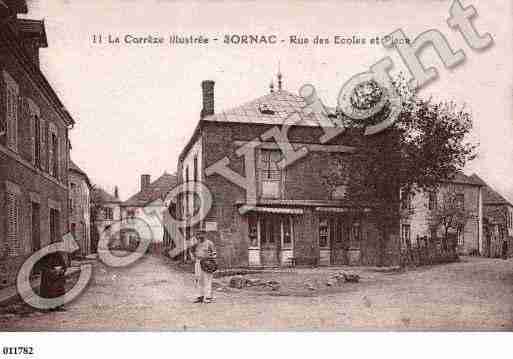 Ville de SORNAC, carte postale ancienne