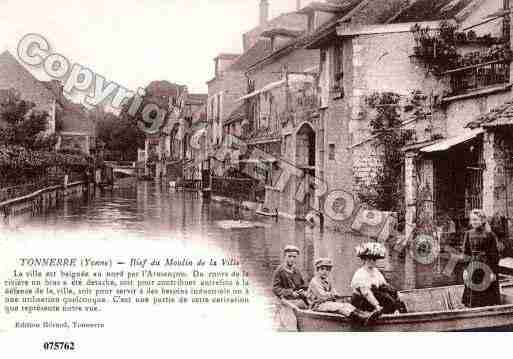 Ville de TONNERRE, carte postale ancienne