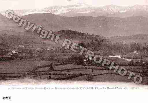 Ville de TROISVILLES, carte postale ancienne