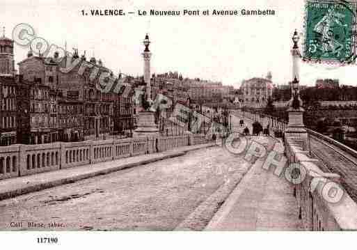 Ville de VALENCE, carte postale ancienne