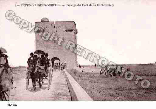 Ville de AIGUESMORTES, carte postale ancienne