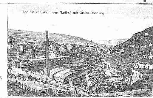 Ville de ALGRANGE, carte postale ancienne