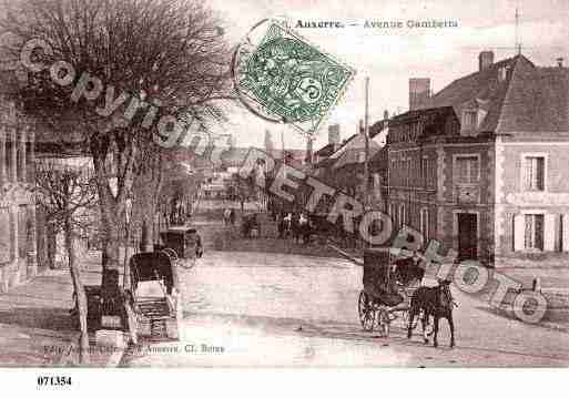 Ville de AUXERRE, carte postale ancienne