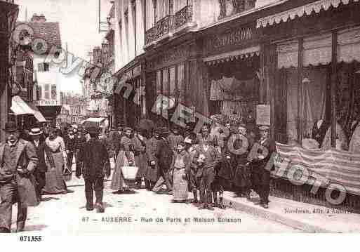 Ville de AUXERRE, carte postale ancienne