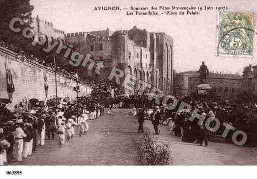 Ville de AVIGNON, carte postale ancienne