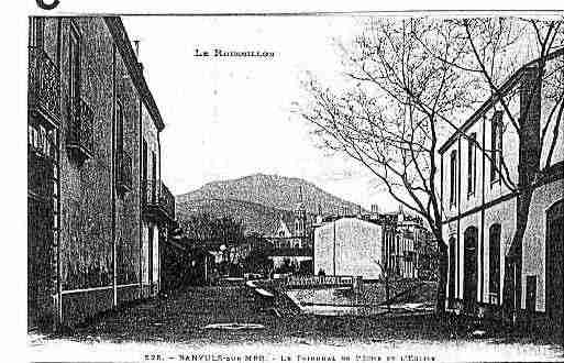 Ville de BANYULS, carte postale ancienne