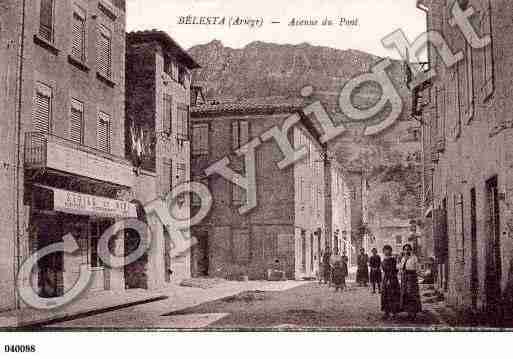 Ville de BELESTA, carte postale ancienne