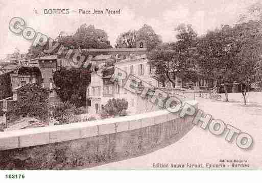 Ville de BORMESLESMIMOSAS, carte postale ancienne