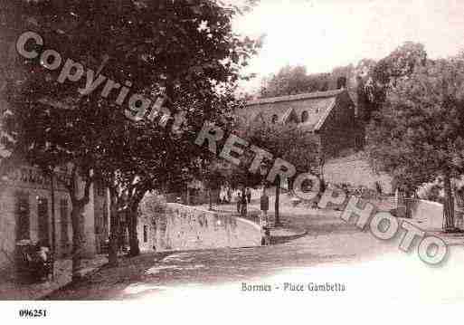 Ville de BORMESLESMIMOSAS, carte postale ancienne