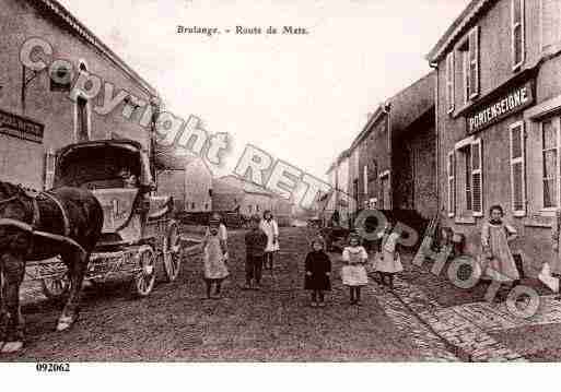 Ville de BRULANGE, carte postale ancienne