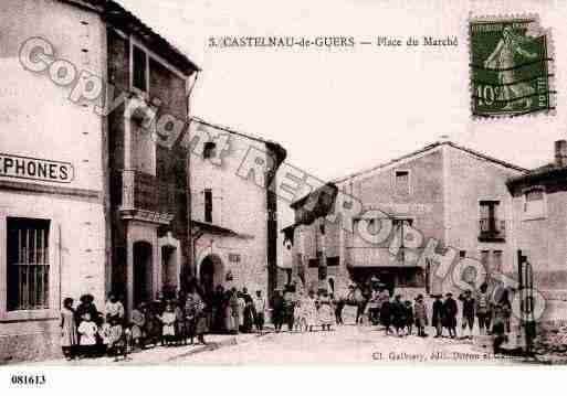 Ville de CASTELNAUDEGUERS, carte postale ancienne