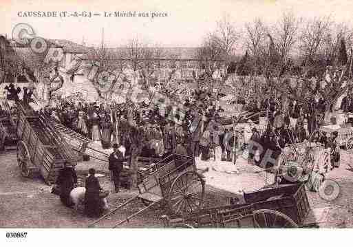 Ville de CAUSSADE, carte postale ancienne