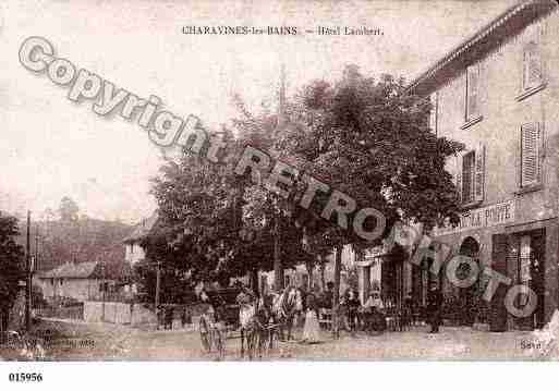 Ville de CHARAVINES, carte postale ancienne