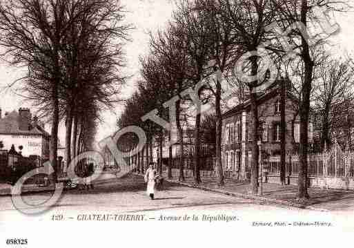 Ville de CHATEAUTHIERRY, carte postale ancienne