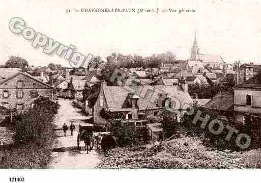 Ville de CHAVAGNESLESEAUX, carte postale ancienne