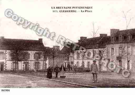Ville de CLEGUEREC, carte postale ancienne Ville de CLEGUEREC, carte postale ancienne