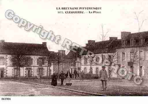 Ville de CLEGUEREC, carte postale ancienne