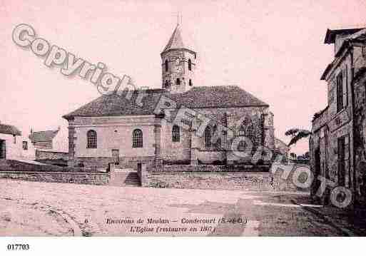 Ville de CONDECOURT, carte postale ancienne