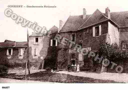 Ville de CORBIGNY, carte postale ancienne