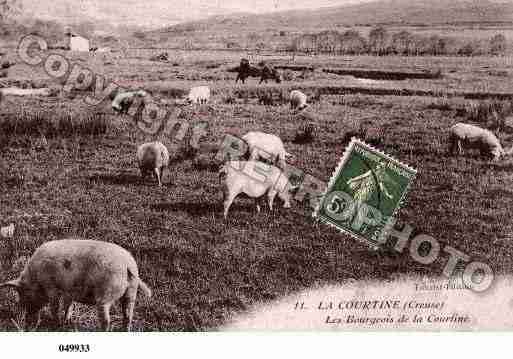 Ville de COURTINE(LA), carte postale ancienne