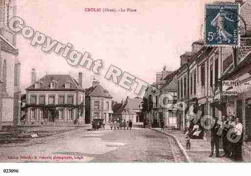 Ville de CRULAI, carte postale ancienne