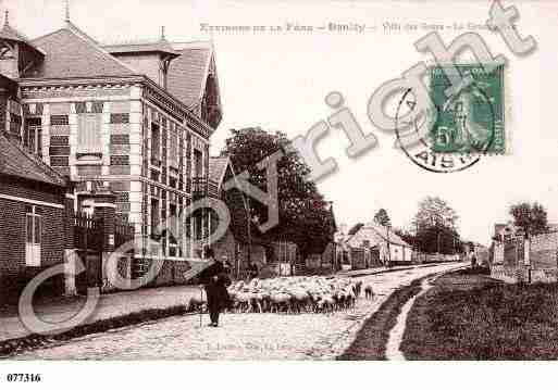 Ville de DANIZY, carte postale ancienne