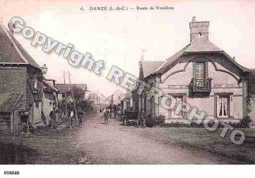 Ville de DANZE, carte postale ancienne