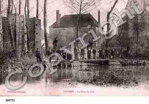 Ville de DAVREY, carte postale ancienne