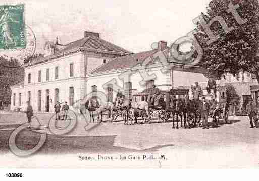 Ville de DIGNELESBAINS, carte postale ancienne
