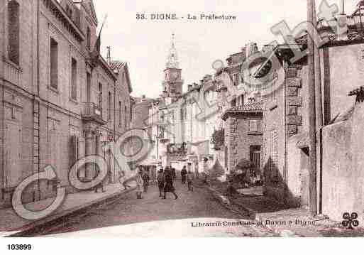 Ville de DIGNELESBAINS, carte postale ancienne