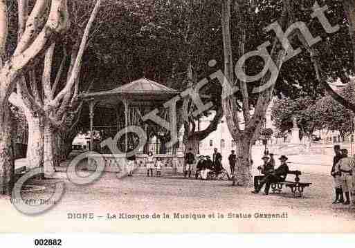 Ville de DIGNELESBAINS, carte postale ancienne