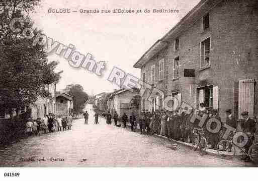 Ville de ECLOSE, carte postale ancienne