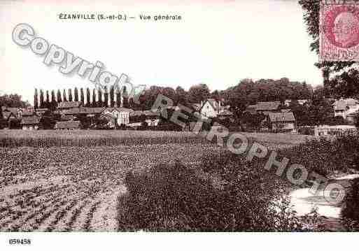 Ville de EZANVILLE, carte postale ancienne