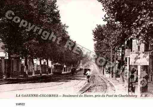 Ville de GARENNECOLOMBES(LA), carte postale ancienne