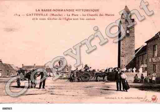 Ville de GATTEVILLELEPHARE, carte postale ancienne