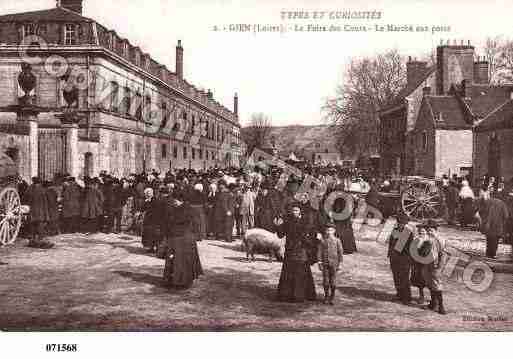 Ville de GIEN, carte postale ancienne